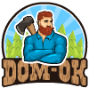 Dom-Ok - бревенчатые дома — логотип